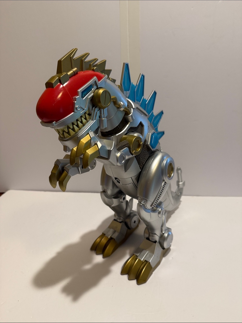 Adventure Force Exosaur silver robotic dinosaur Tyrannosaurus rex